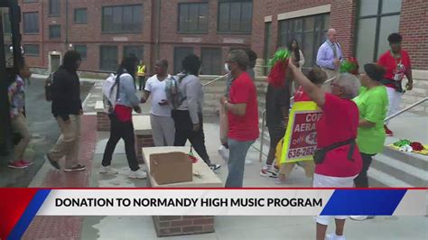 $500 donation to Normandy High School music program